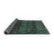 Sideview of Persian Turquoise Traditional Rug, tr2498turq