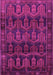 Machine Washable Persian Pink Traditional Rug, wshtr2498pnk