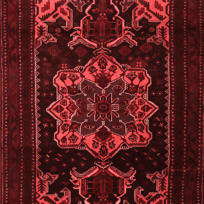 Machine Washable Persian Red Traditional Rug, wshtr2499red