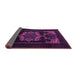 Sideview of Persian Purple Traditional Rug, tr2499pur