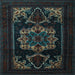 Square Machine Washable Persian Light Blue Traditional Rug, wshtr2499lblu