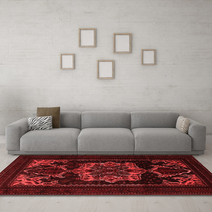 Traditional Red Washable Rugs