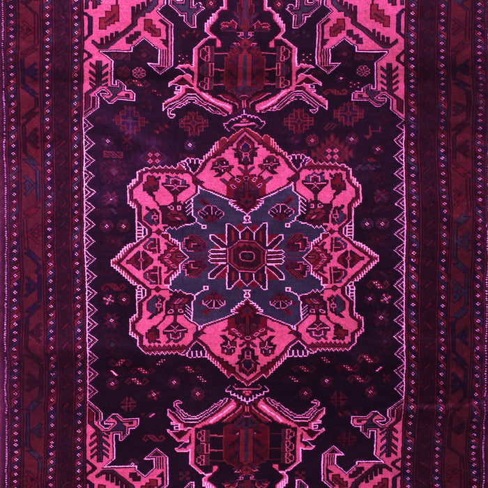 Machine Washable Persian Pink Traditional Rug, wshtr2499pnk