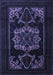 Machine Washable Persian Blue Traditional Rug, wshtr2499blu