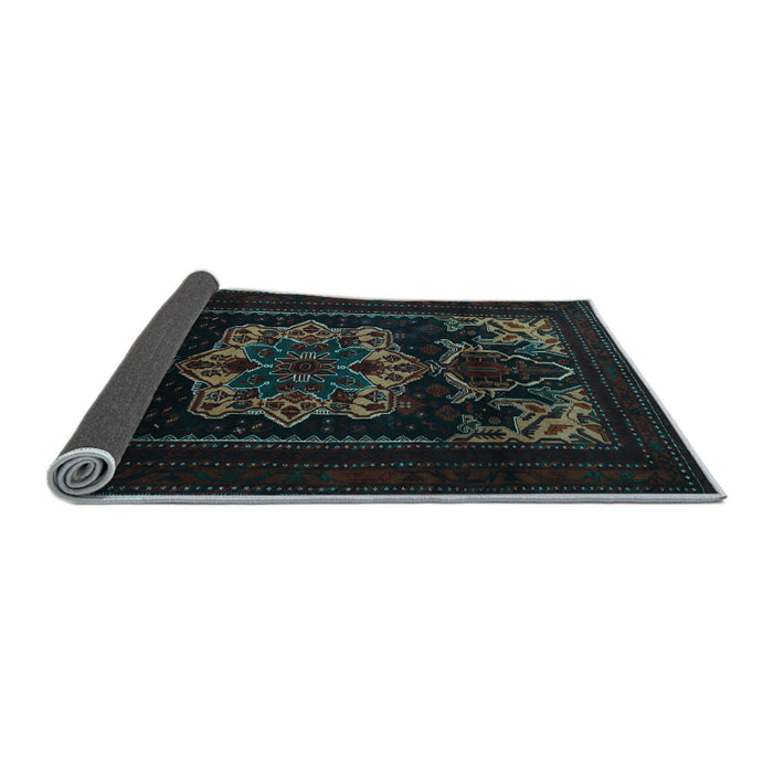 Sideview of Persian Light Blue Traditional Rug, tr2499lblu