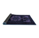 Sideview of Persian Blue Traditional Rug, tr2499blu