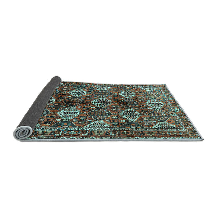 Sideview of Persian Light Blue Traditional Rug, tr249lblu