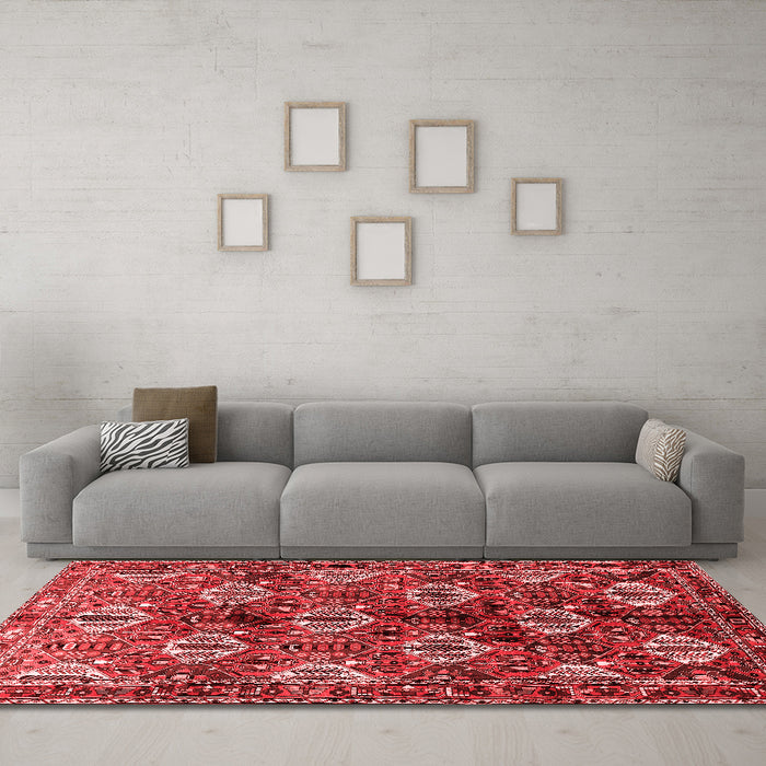 Traditional Red Washable Rugs