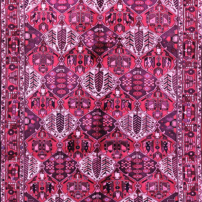 Machine Washable Persian Pink Traditional Rug, wshtr249pnk