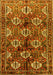 Machine Washable Persian Yellow Traditional Rug, wshtr249yw