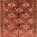 Serging Thickness of Persian Orange Traditional Rug, tr249org