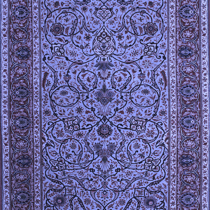 Machine Washable Persian Blue Traditional Rug, wshtr24blu