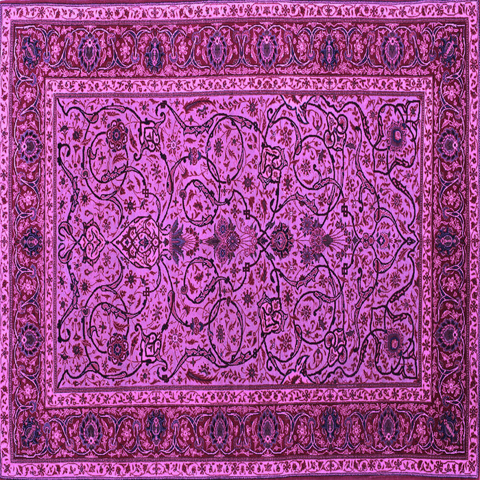 Square Persian Purple Traditional Rug, tr24pur