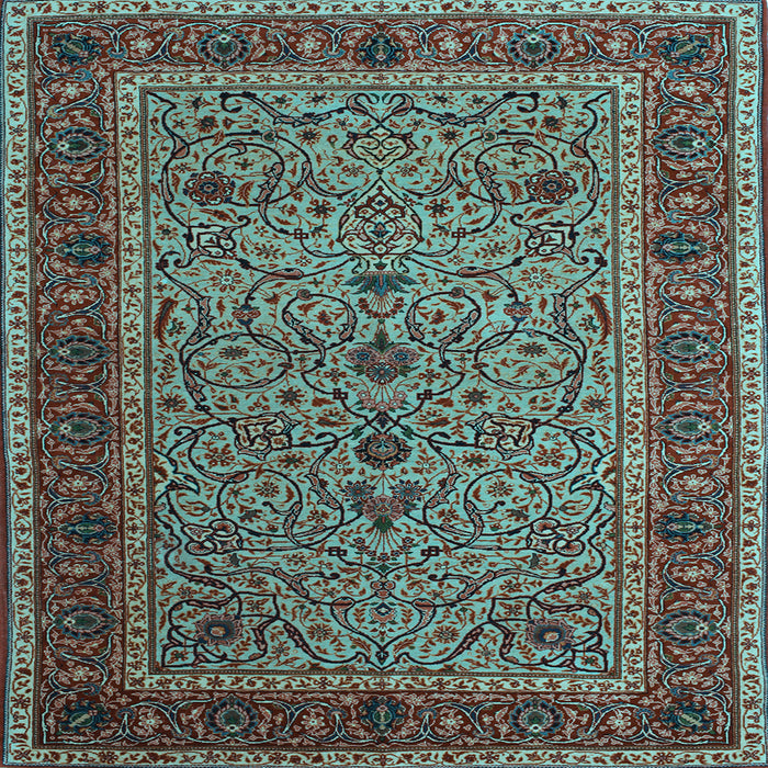 Square Persian Light Blue Traditional Rug, tr24lblu