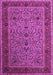 Machine Washable Persian Purple Traditional Area Rugs, wshtr24pur