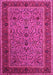 Machine Washable Persian Pink Traditional Rug, wshtr24pnk