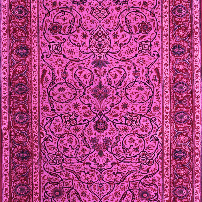 Machine Washable Persian Pink Traditional Rug, wshtr24pnk
