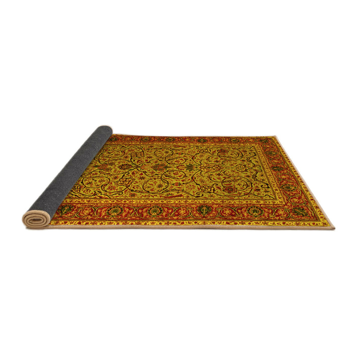 Sideview of Persian Yellow Traditional Rug, tr24yw