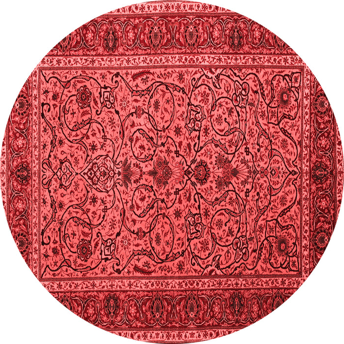 Machine Washable Persian Red Traditional Rug, wshtr24red