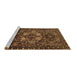 Sideview of Machine Washable Persian Brown Traditional Rug, wshtr2500brn