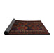 Sideview of Traditional Red Persian Rug, tr2501