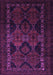 Machine Washable Persian Purple Traditional Area Rugs, wshtr2501pur