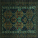 Square Persian Turquoise Traditional Rug, tr2501turq
