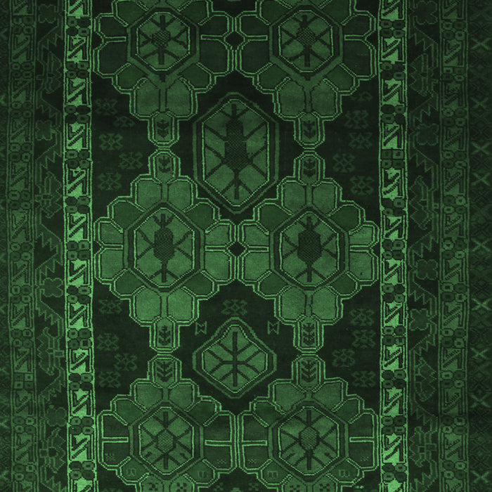 Machine Washable Persian Emerald Green Traditional Area Rugs, wshtr2501emgrn