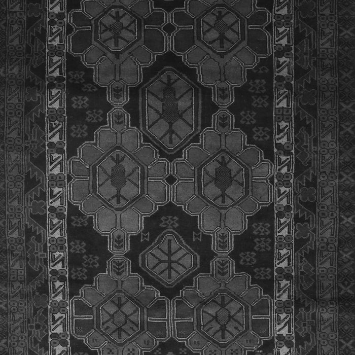 Serging Thickness of Machine Washable Persian Gray Traditional Rug, wshtr2501gry