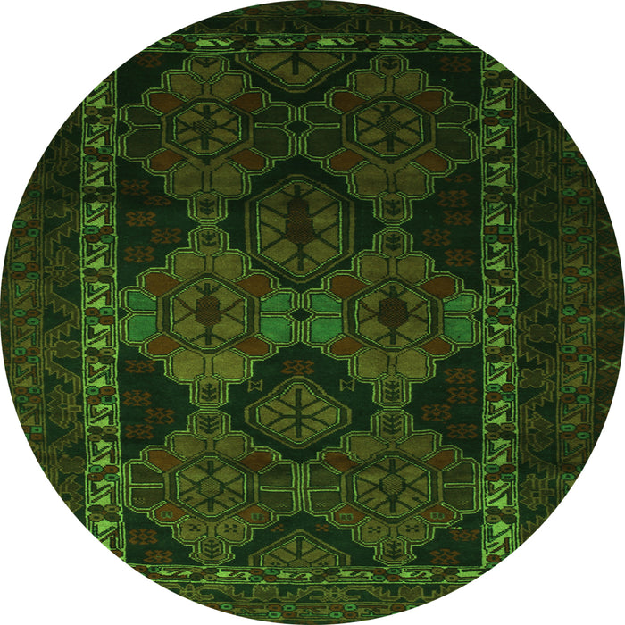 Machine Washable Persian Green Traditional Area Rugs, wshtr2501grn