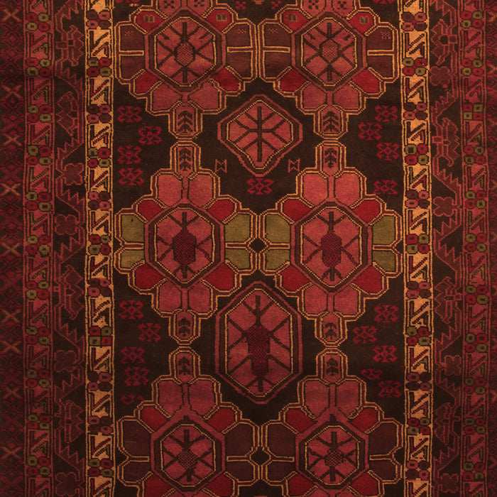 Serging Thickness of Machine Washable Persian Orange Traditional Area Rugs, wshtr2501org