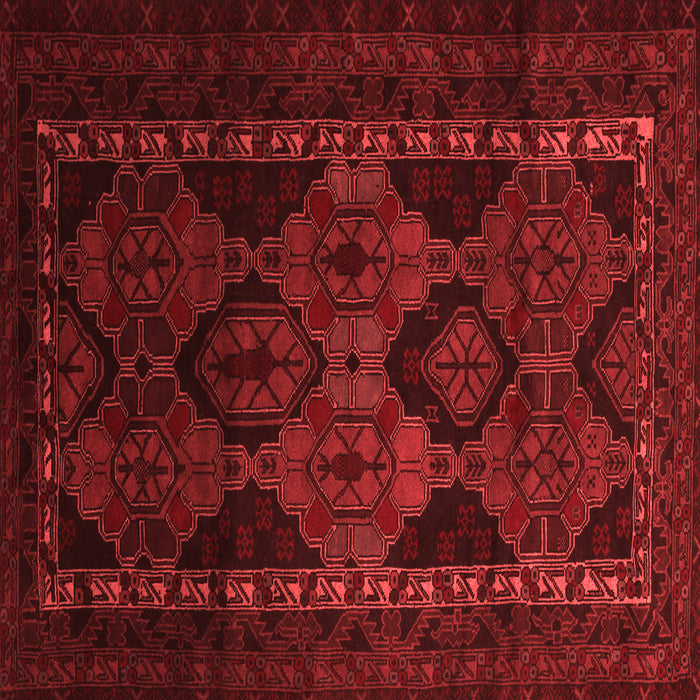 Machine Washable Persian Red Traditional Rug, wshtr2501red