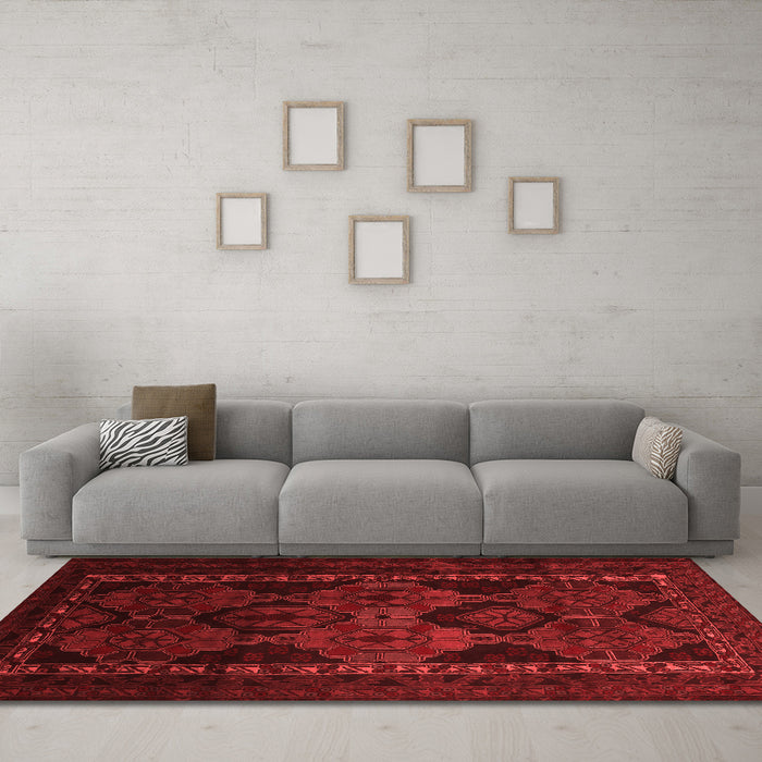 Traditional Red Washable Rugs