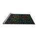 Sideview of Machine Washable Persian Light Blue Traditional Rug, wshtr2501lblu