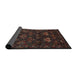 Sideview of Traditional Reddish Brown Persian Rug, tr2502