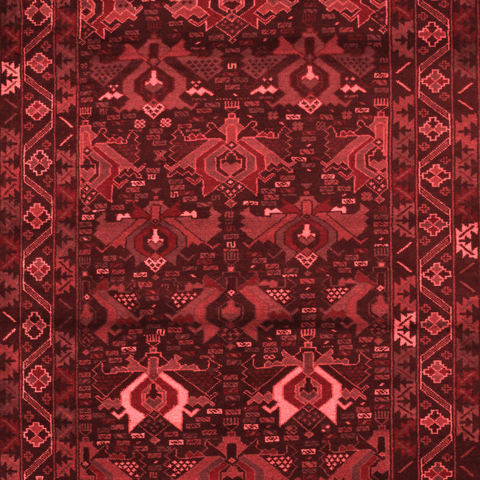 Machine Washable Persian Red Traditional Rug, wshtr2502red