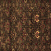 Square Machine Washable Persian Brown Traditional Rug, wshtr2502brn