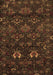 Machine Washable Persian Brown Traditional Rug, wshtr2502brn