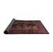 Sideview of Traditional Deep Red Persian Rug, tr2503