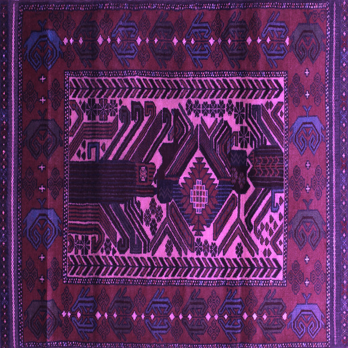 Square Persian Purple Traditional Rug, tr2503pur