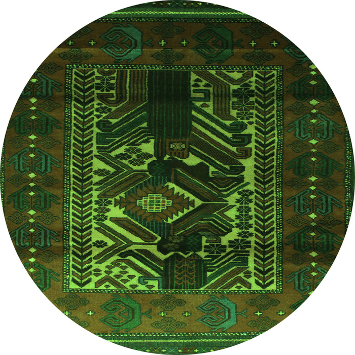 Machine Washable Persian Green Traditional Area Rugs, wshtr2503grn