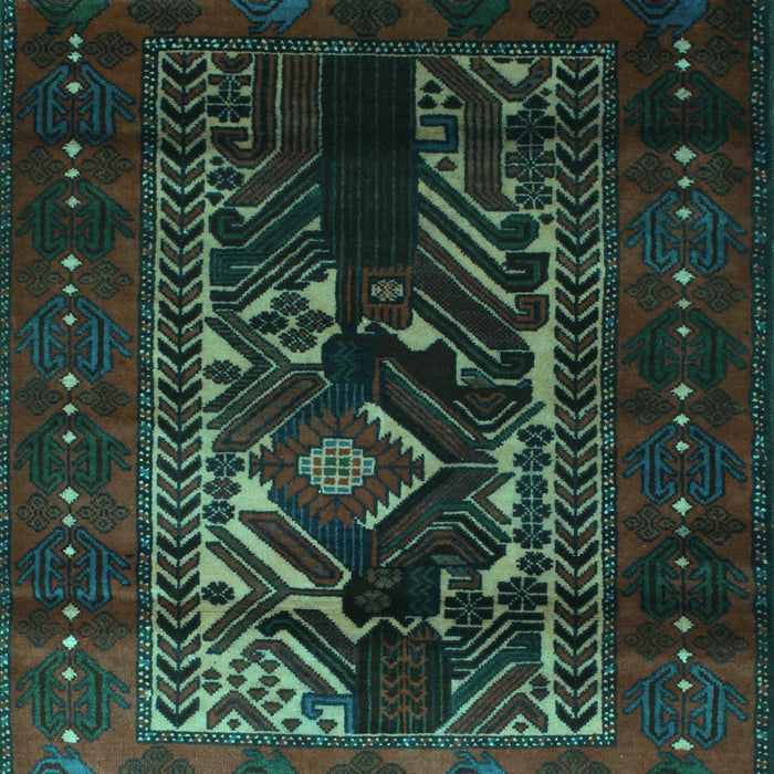Persian Turquoise Traditional Rug, tr2503turq