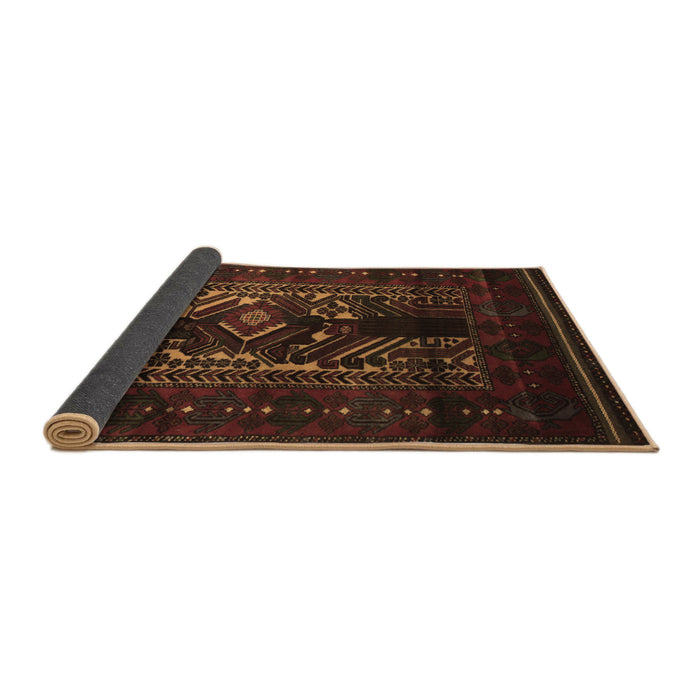 Sideview of Persian Brown Traditional Rug, tr2503brn
