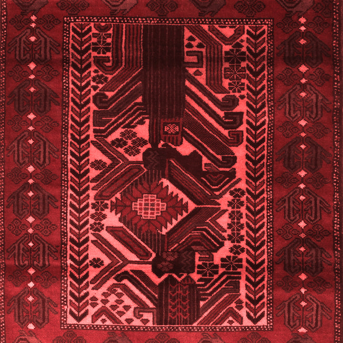 Machine Washable Persian Red Traditional Rug, wshtr2503red