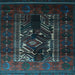 Square Persian Light Blue Traditional Rug, tr2503lblu