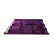 Sideview of Machine Washable Persian Purple Traditional Area Rugs, wshtr2503pur