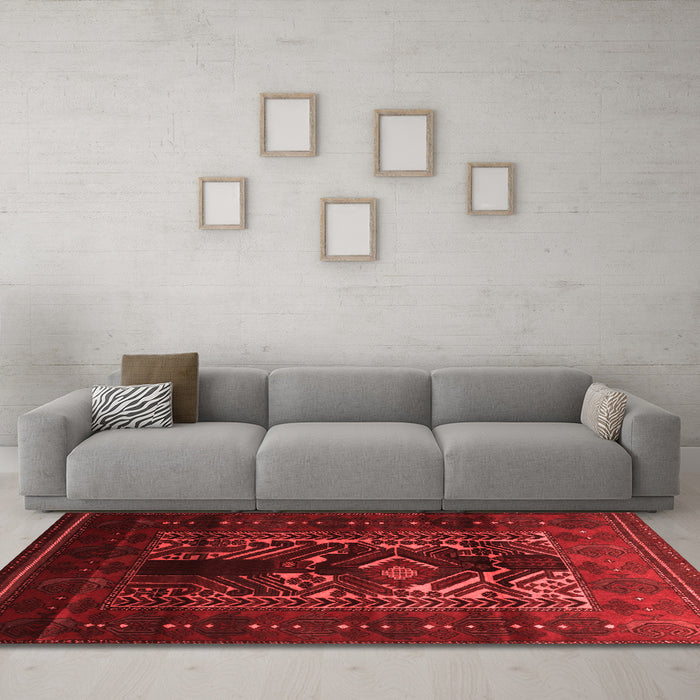 Traditional Red Washable Rugs