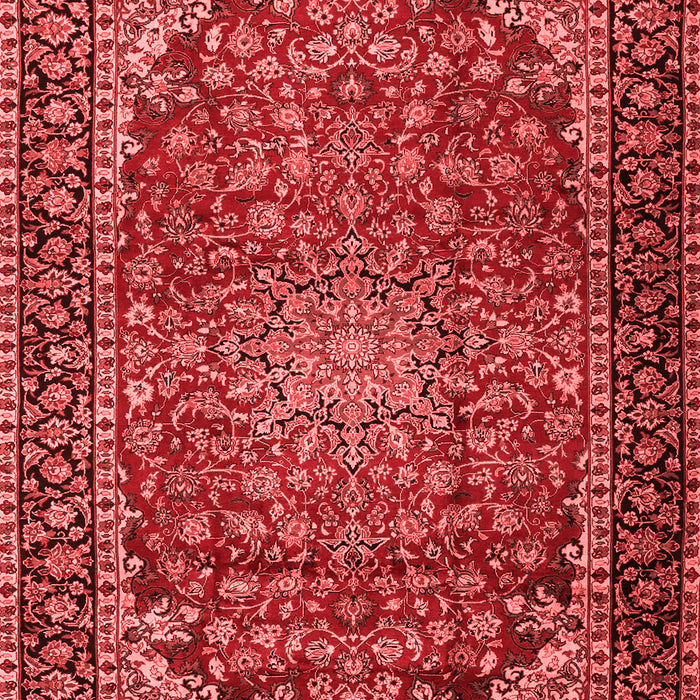 Machine Washable Persian Red Traditional Rug, wshtr2504red
