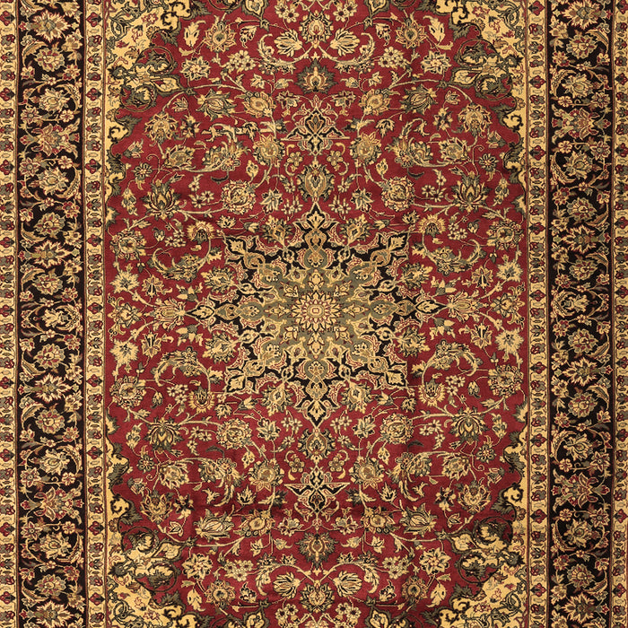 Machine Washable Persian Brown Traditional Rug, wshtr2504brn