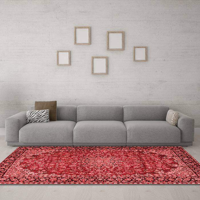 Traditional Red Washable Rugs